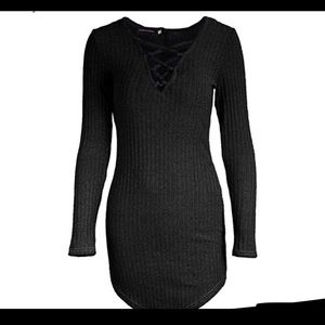 Black lace dress